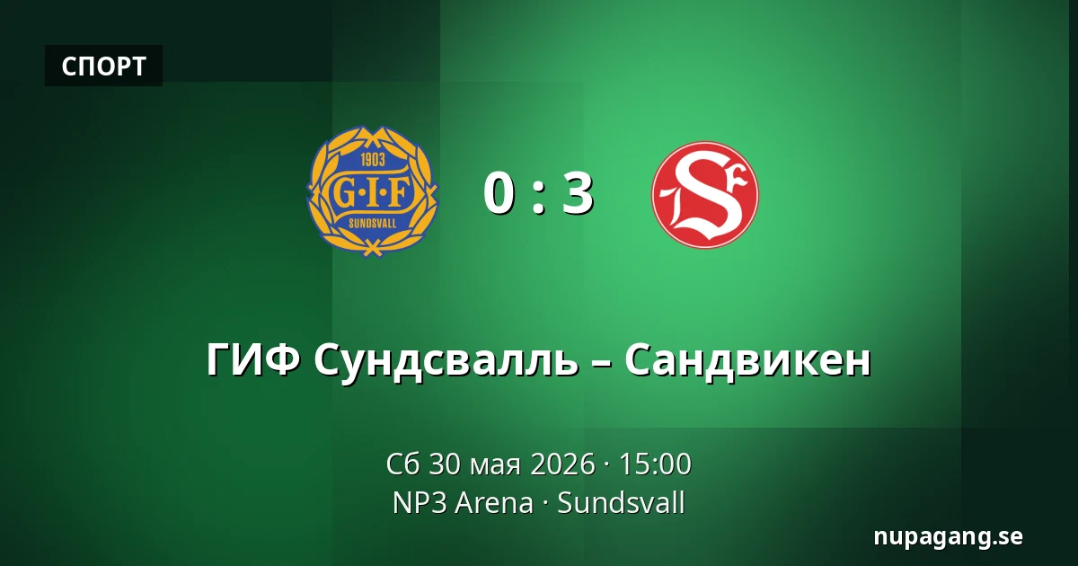 ГИФ Сундсвалль – Сандвикен — NP3 Arena, Sundsvall