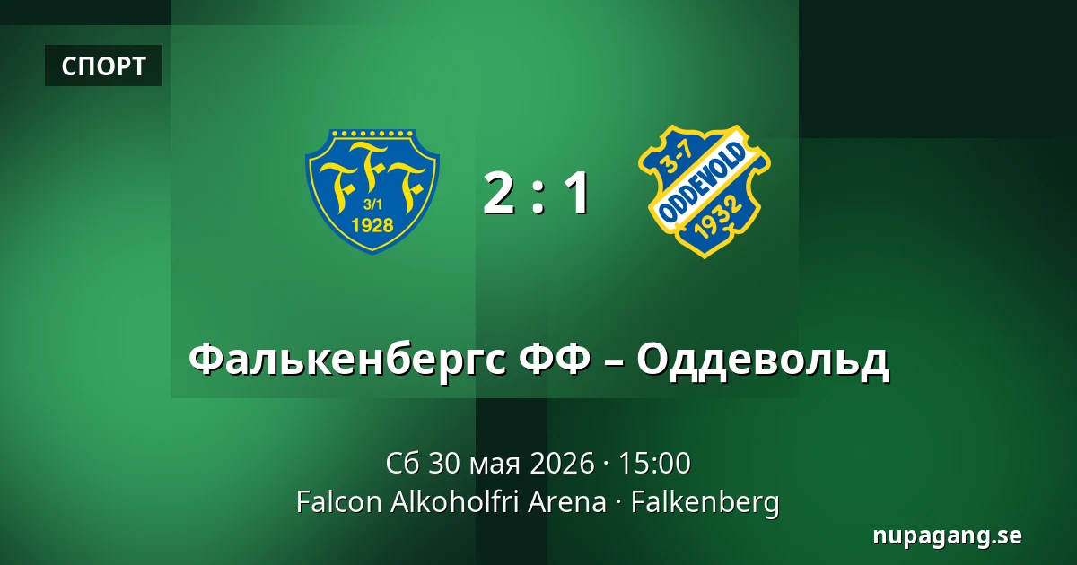 Фалькенбергс ФФ – Оддевольд — Falcon Alkoholfri Arena, Falkenberg