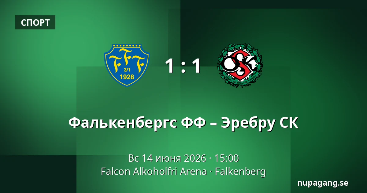 Фалькенбергс ФФ – Эребру СК — Falcon Alkoholfri Arena, Falkenberg