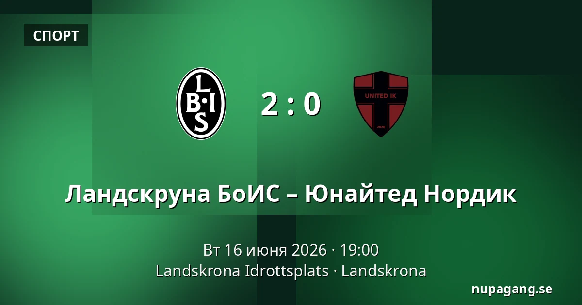 Ландскруна БоИС – Юнайтед Нордик — Landskrona Idrottsplats, Landskrona