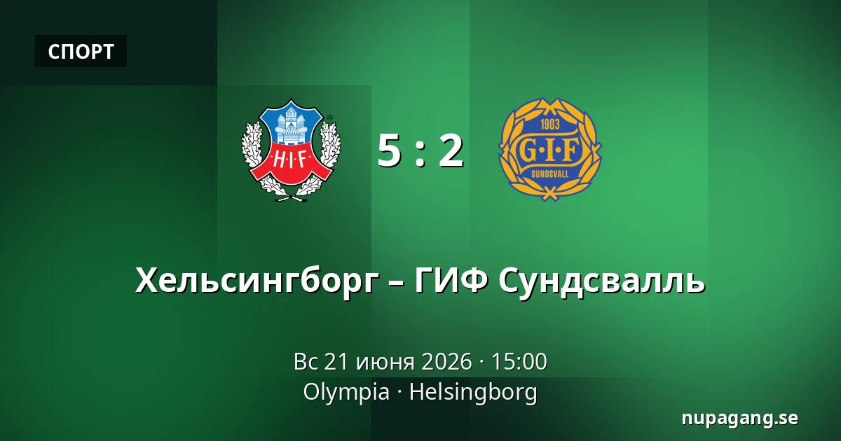 Хельсингборг – ГИФ Сундсвалль — Olympia, Helsingborg