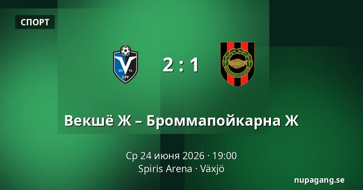 Векшё Ж – Броммапойкарна Ж — Spiris Arena, Växjö