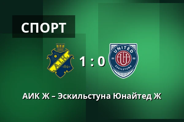 АИК Ж – Эскильстуна Юнайтед Ж — Skytteholms IP, Solna