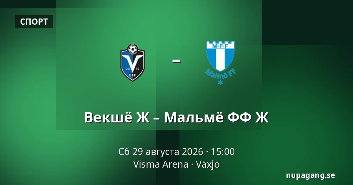 Векшё Ж – Мальмё ФФ Ж — Visma Arena, Växjö