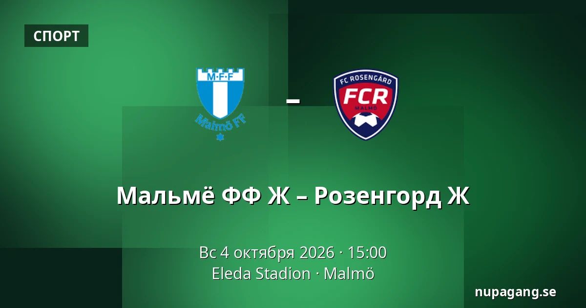 Мальмё ФФ Ж – Розенгорд Ж — Eleda Stadion, Мальмё