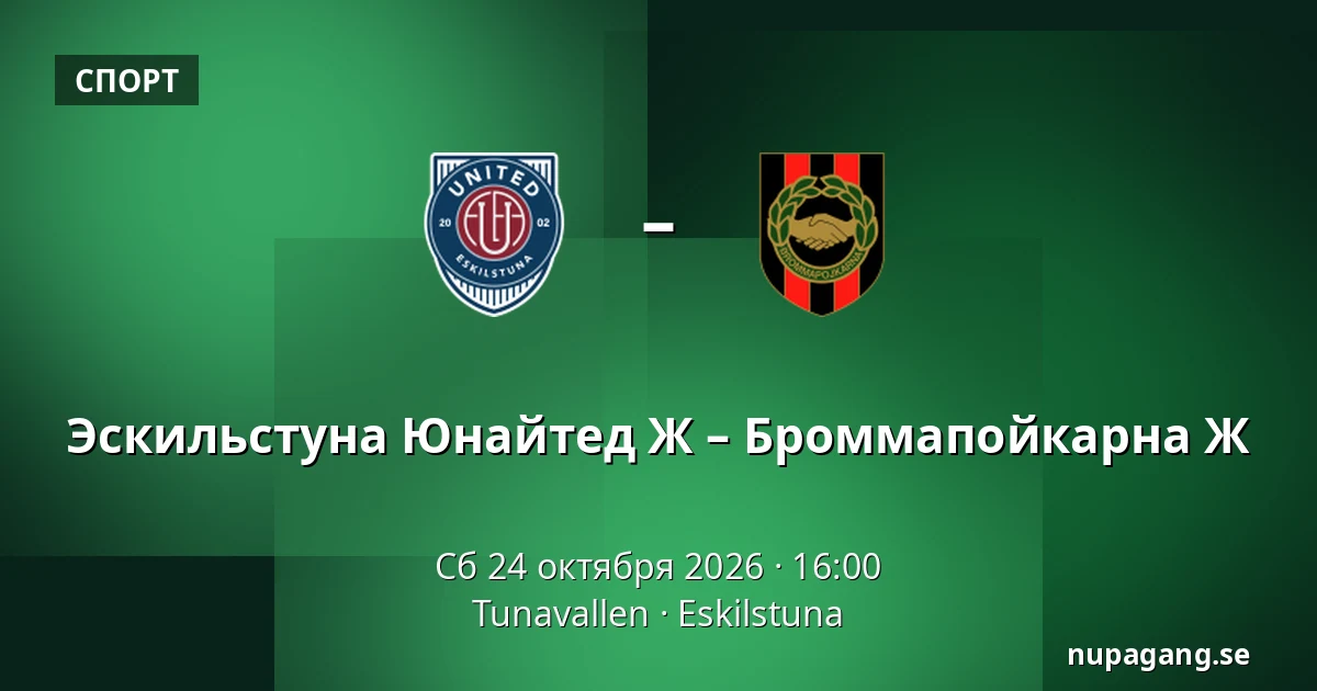 Эскильстуна Юнайтед Ж – Броммапойкарна Ж — Tunavallen, Eskilstuna