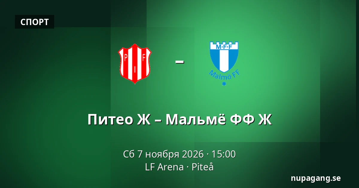 Питео Ж – Мальмё ФФ Ж — LF Arena, Piteå