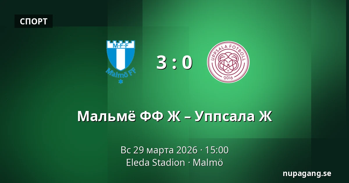 Мальмё ФФ Ж – Уппсала Ж — Eleda Stadion, Мальмё