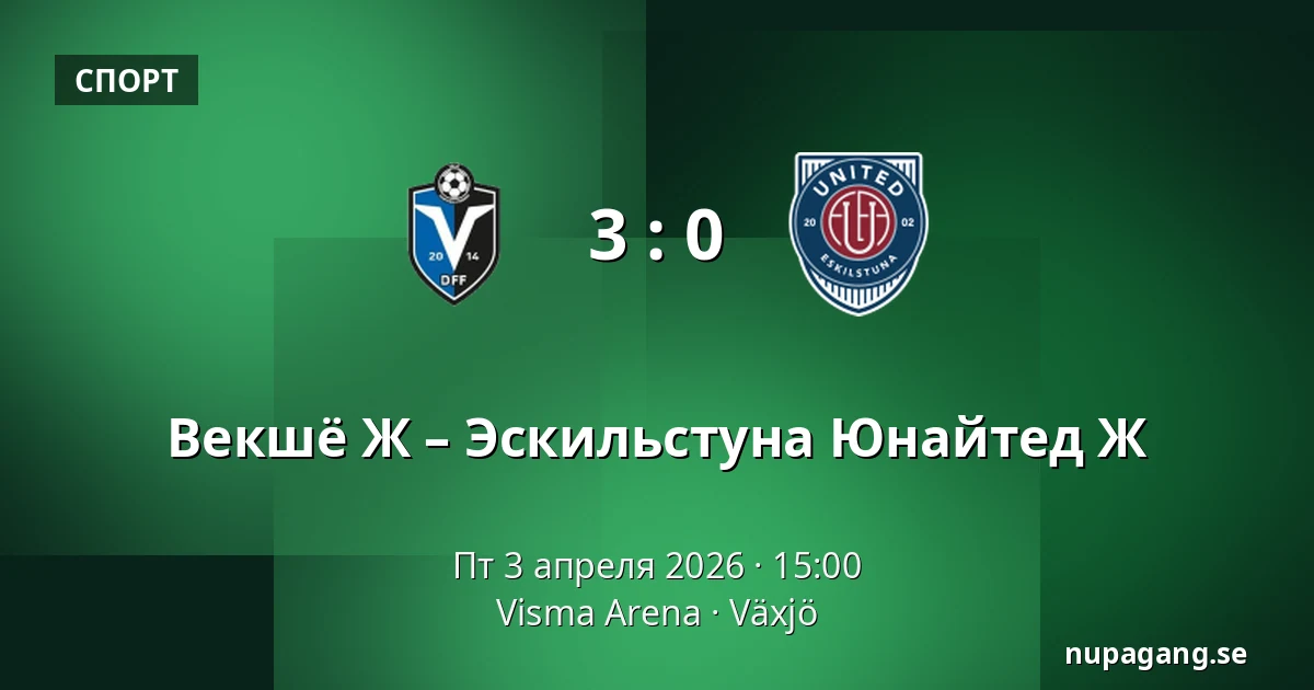 Векшё Ж – Эскильстуна Юнайтед Ж — Visma Arena, Växjö