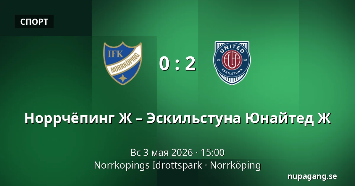 Норрчёпинг Ж – Эскильстуна Юнайтед Ж — Norrkopings Idrottspark, Norrköping