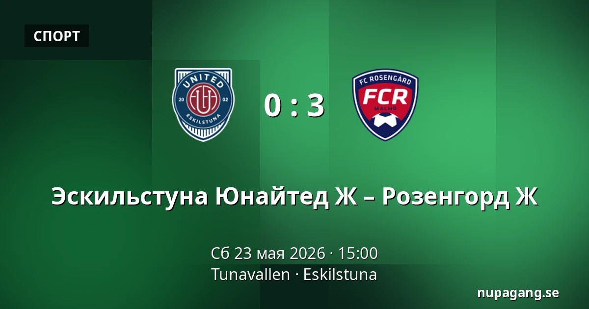 Эскильстуна Юнайтед Ж – Розенгорд Ж — Tunavallen, Eskilstuna
