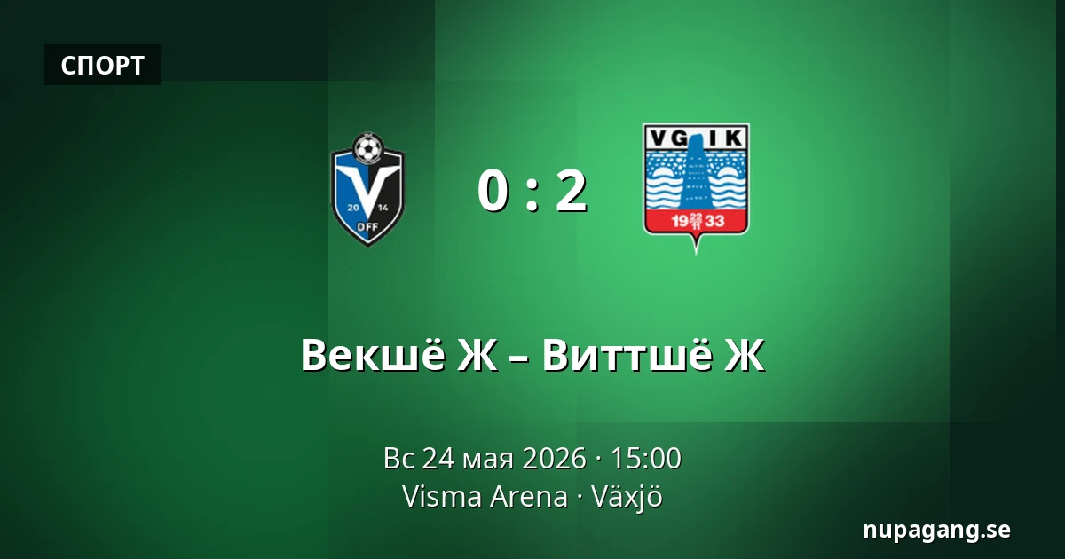 Векшё Ж – Виттшё Ж — Visma Arena, Växjö