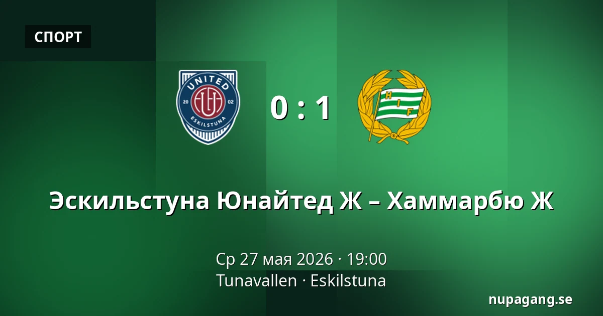 Эскильстуна Юнайтед Ж – Хаммарбю Ж — Tunavallen, Eskilstuna