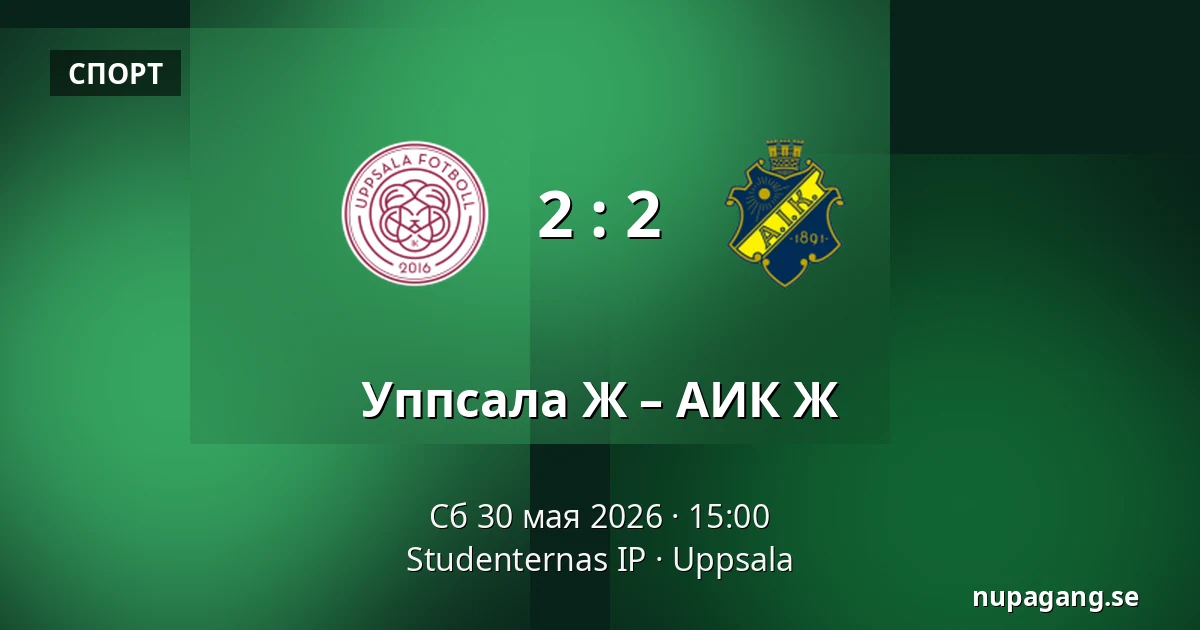 Уппсала Ж – АИК Ж — Studenternas IP, Uppsala