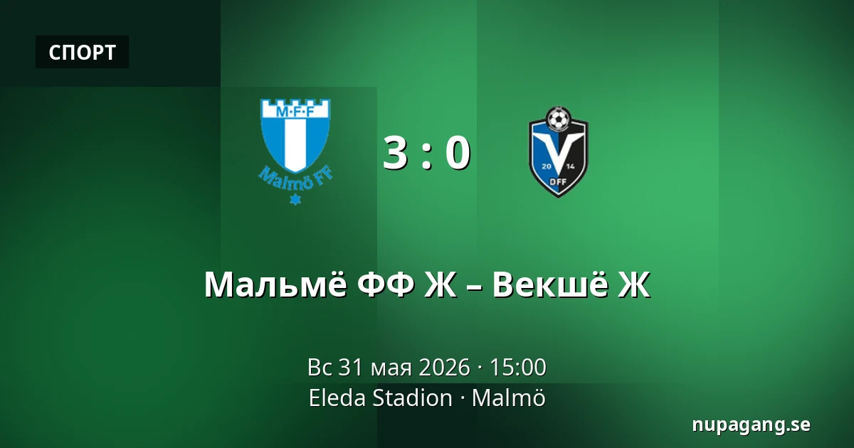 Мальмё ФФ Ж – Векшё Ж — Eleda Stadion, Мальмё