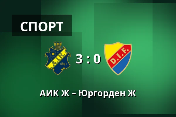 АИК Ж – Юргорден Ж — Skytteholms IP, Solna