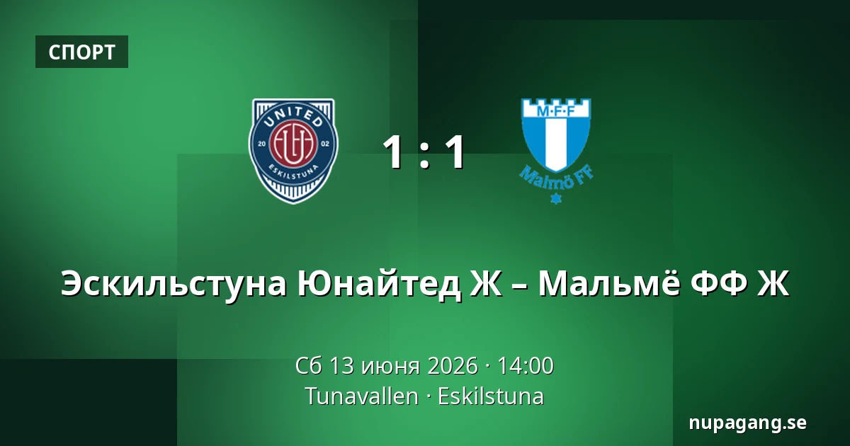 Эскильстуна Юнайтед Ж – Мальмё ФФ Ж — Tunavallen, Eskilstuna