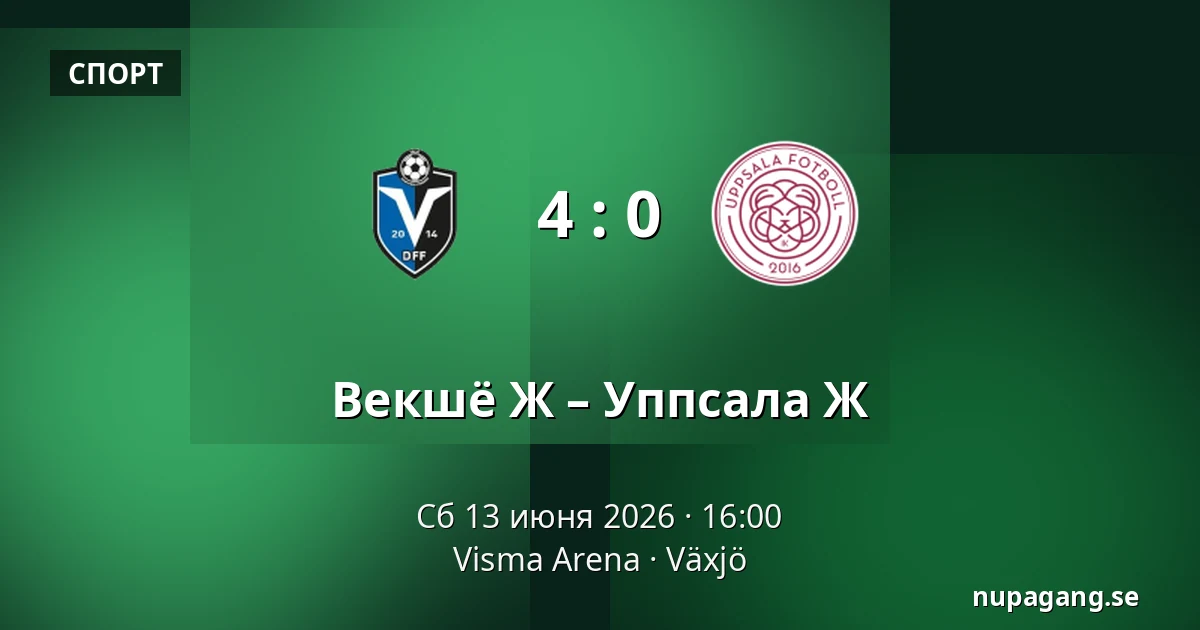 Векшё Ж – Уппсала Ж — Visma Arena, Växjö