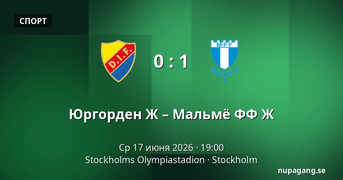 Юргорден Ж – Мальмё ФФ Ж — Stockholms Olympiastadion, Стокгольм