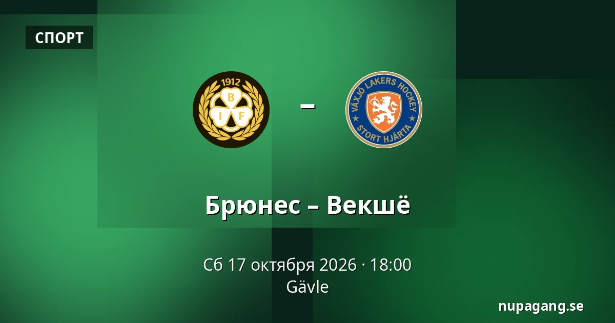 Брюнес – Векшё — Gävle