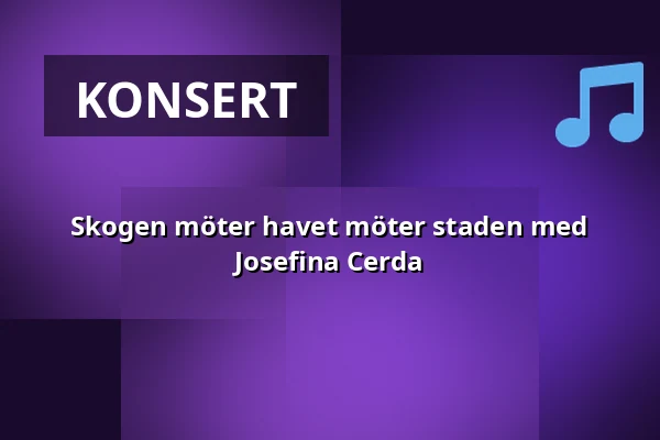 Skogen möter havet möter staden med Josefina Cerda — På Sergels torg, Stockholm
