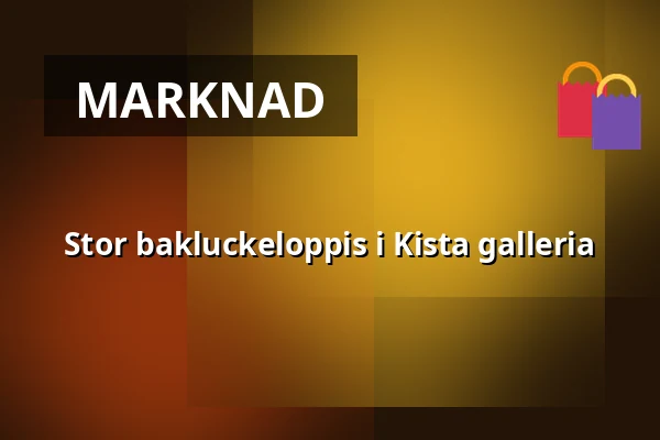 Stor bakluckeloppis i Kista galleria — Kista galleria, Östra p-huset, Stockholm