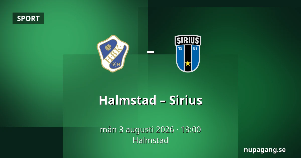 Halmstad – Sirius — Halmstad