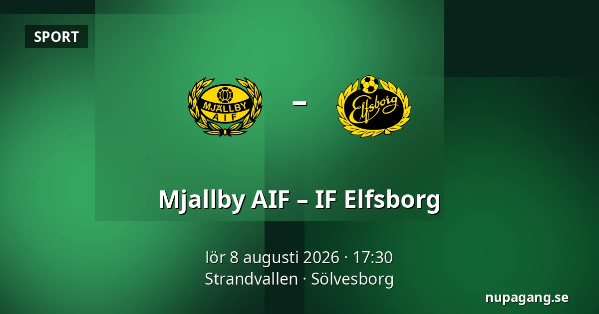 Mjallby AIF – IF Elfsborg — Strandvallen, Sölvesborg