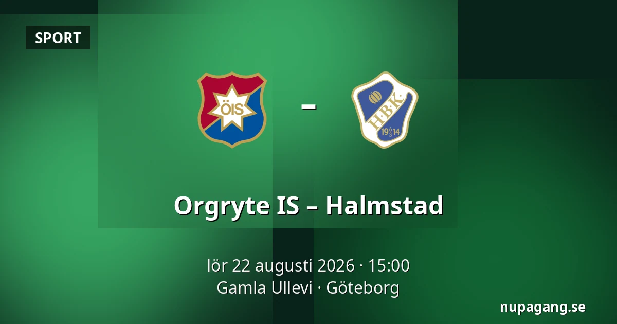 Orgryte IS – Halmstad — Gamla Ullevi, Göteborg
