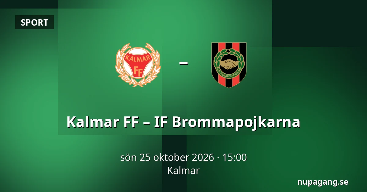 Kalmar FF – IF Brommapojkarna — Kalmar