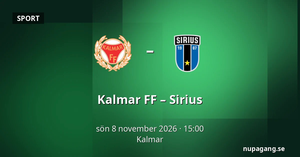 Kalmar FF – Sirius — Kalmar