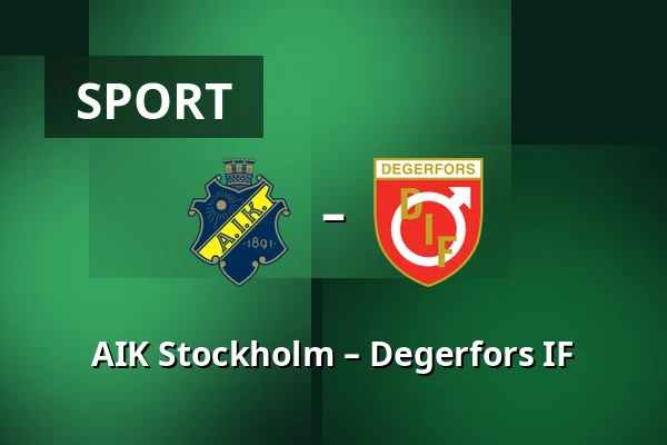 AIK Stockholm – Degerfors IF — Strawberry Arena, Solna