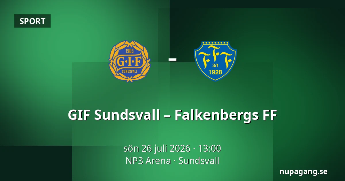 GIF Sundsvall – Falkenbergs FF — NP3 Arena, Sundsvall