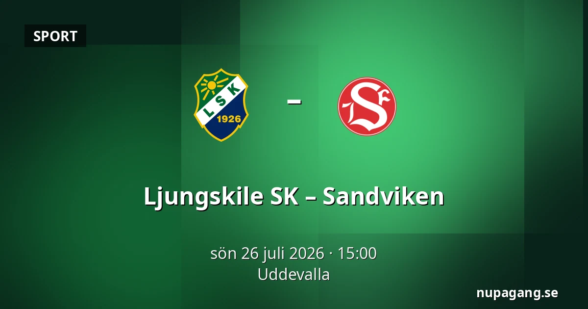 Ljungskile SK – Sandviken — Uddevalla