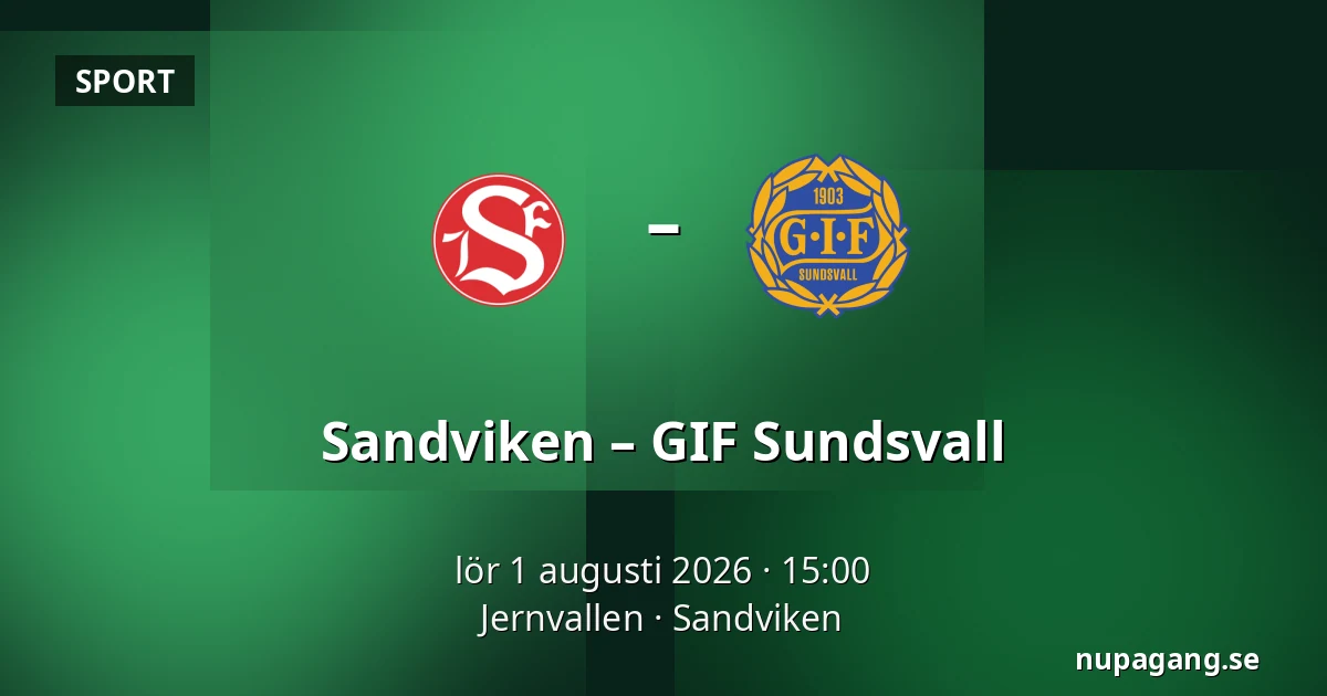 Sandviken – GIF Sundsvall — Jernvallen, Sandviken