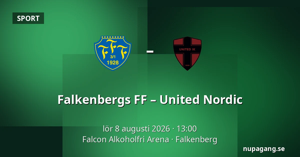 Falkenbergs FF – United Nordic — Falcon Alkoholfri Arena, Falkenberg