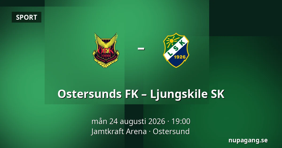 Ostersunds FK – Ljungskile SK — Jamtkraft Arena, Ostersund