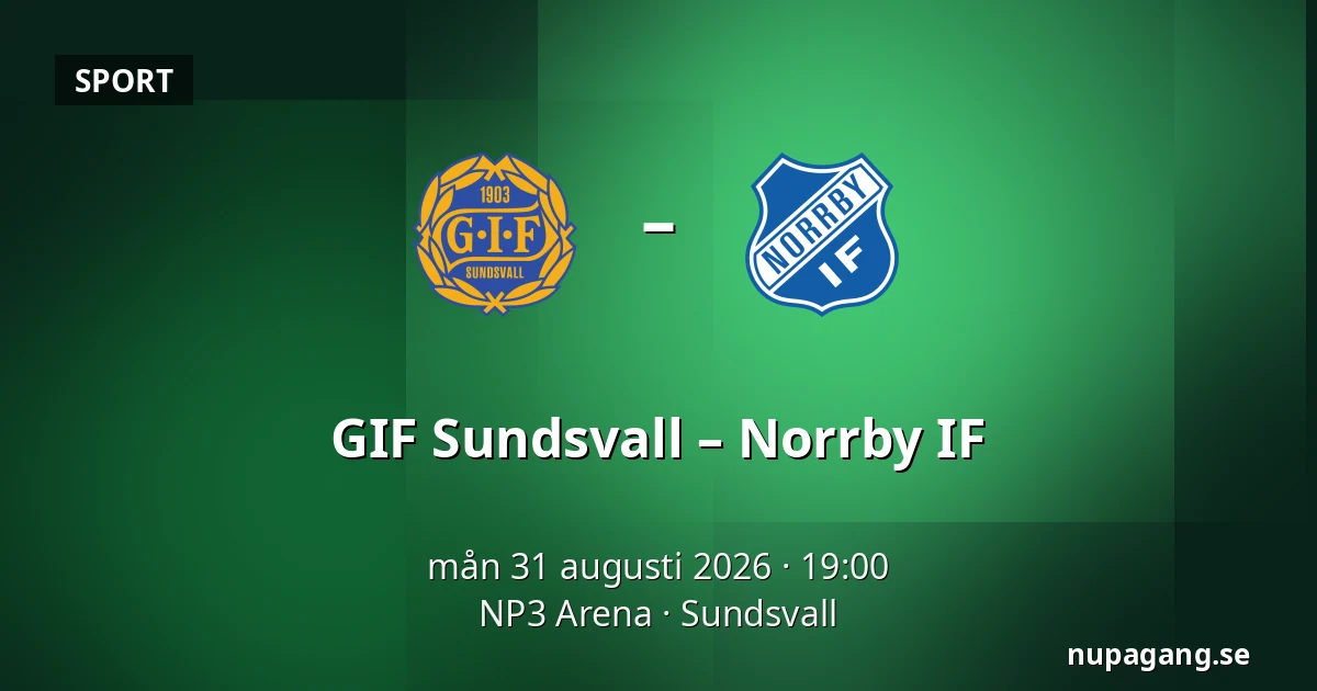 GIF Sundsvall – Norrby IF — NP3 Arena, Sundsvall