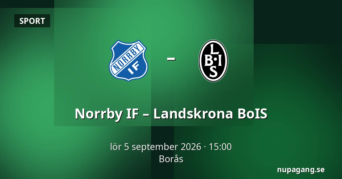 Norrby IF – Landskrona BoIS — Borås