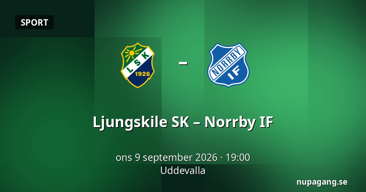 Ljungskile SK – Norrby IF — Uddevalla