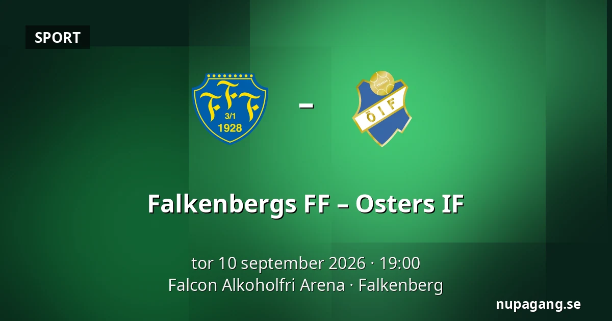 Falkenbergs FF – Osters IF — Falcon Alkoholfri Arena, Falkenberg