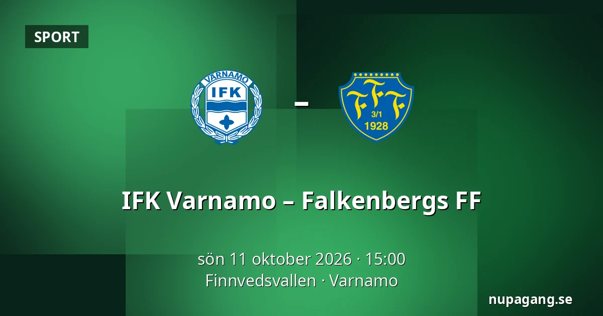 IFK Varnamo – Falkenbergs FF — Finnvedsvallen, Varnamo