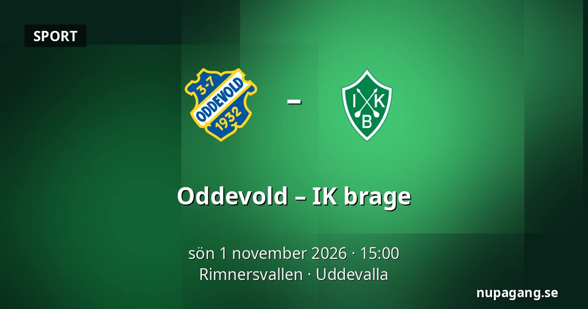 Oddevold – IK brage — Rimnersvallen, Uddevalla