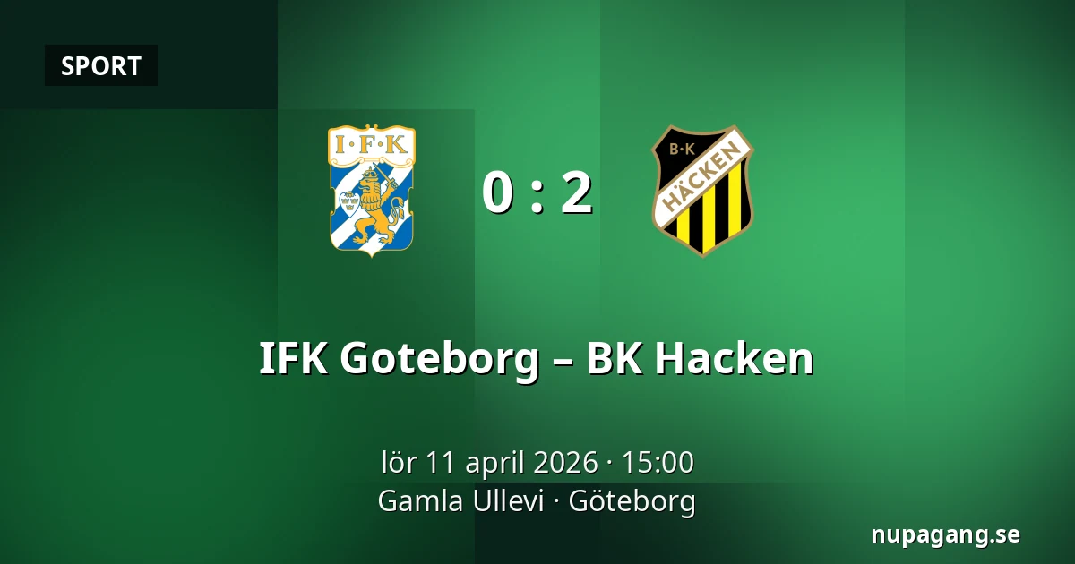 IFK Goteborg – BK Hacken — Gamla Ullevi, Göteborg
