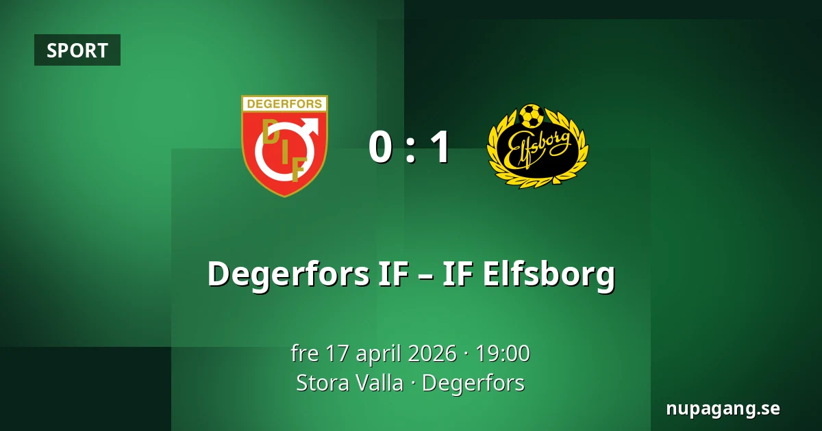 Degerfors IF – IF Elfsborg — Stora Valla, Degerfors