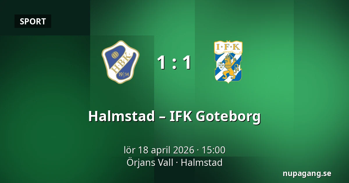 Halmstad – IFK Goteborg — Örjans Vall, Halmstad