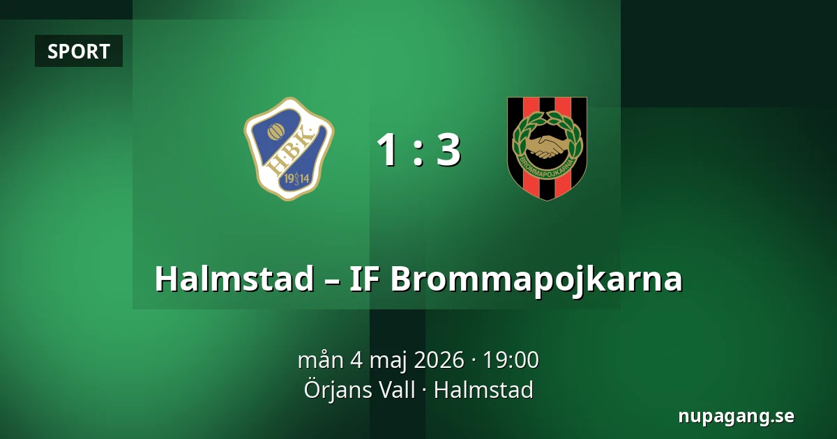 Halmstad – IF Brommapojkarna — Örjans Vall, Halmstad