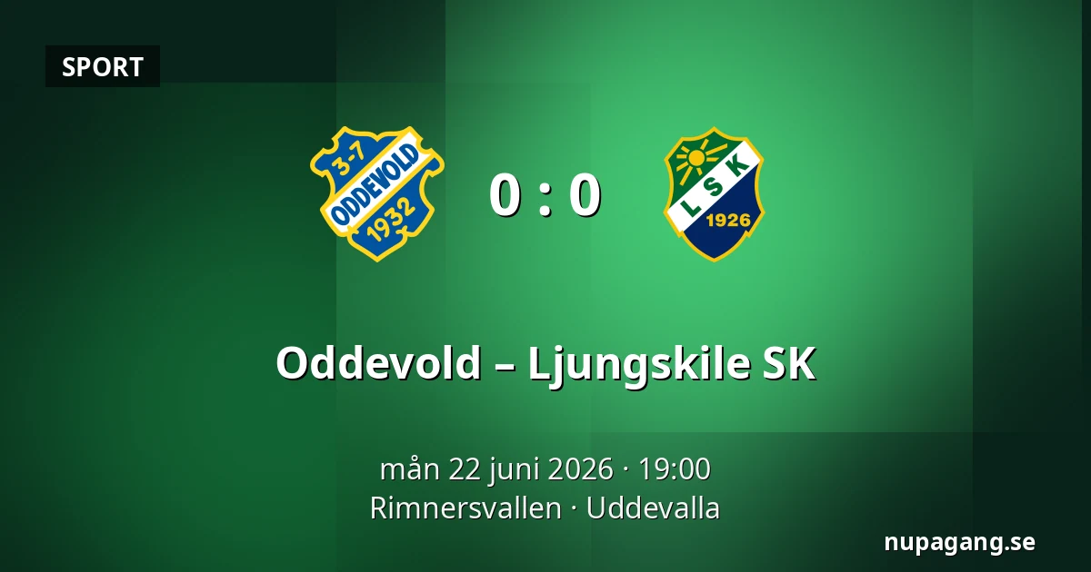 Oddevold – Ljungskile SK — Rimnersvallen, Uddevalla