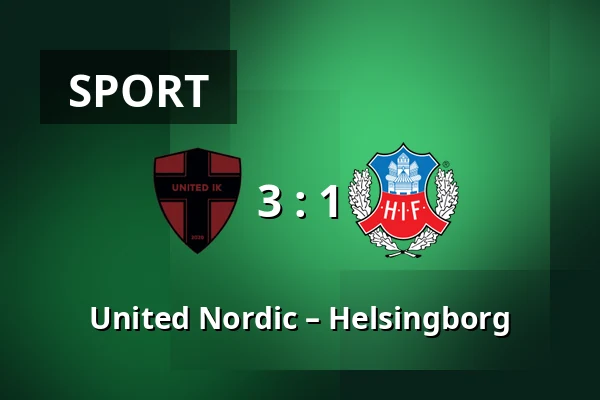 United Nordic – Helsingborg — Sodertalje Fotbollsarena, Sodertalje