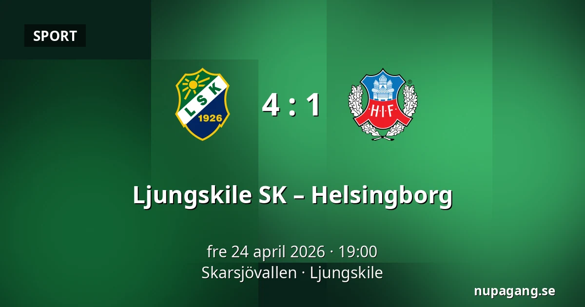 Ljungskile SK – Helsingborg — Skarsjövallen, Uddevalla
